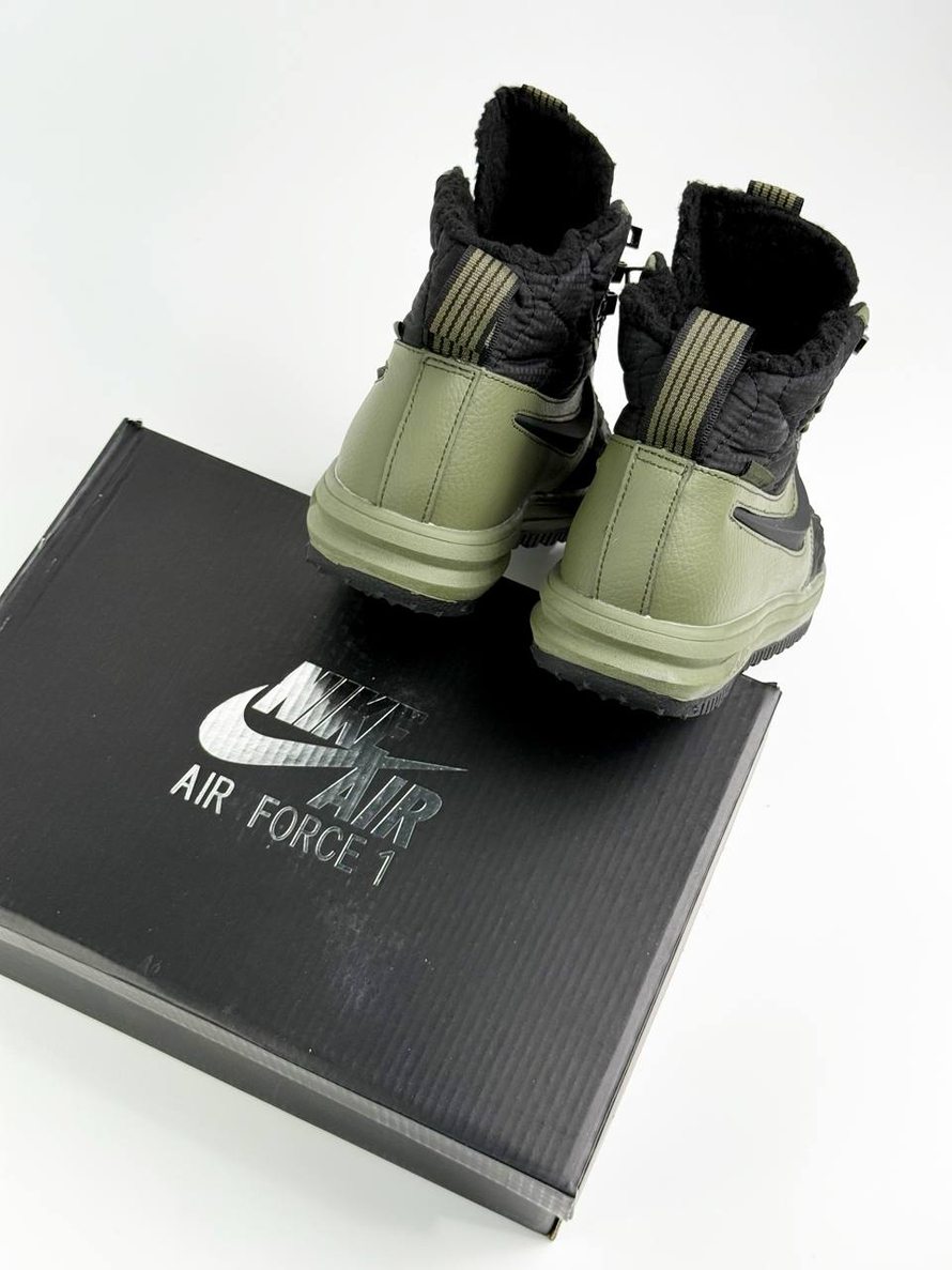 Кроссовки Nike LF 1 Duckboot на меху #B23 (зел.)