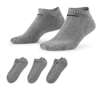 Теннисные носки Nike Everyday Cotton Cushioned No Show 3P - carbon heather/black