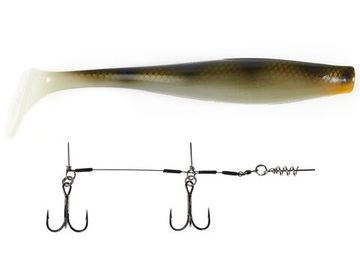 Виброхвосты LJ 3D BBS Series KUBIRA SWIM SHAD 9,0in (22,86)/PG28 1шт.+Stinger L