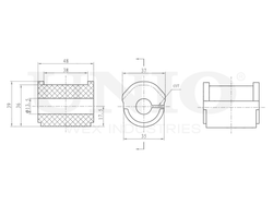 Втулка заднего стабилизатора UNIO RMP-10083