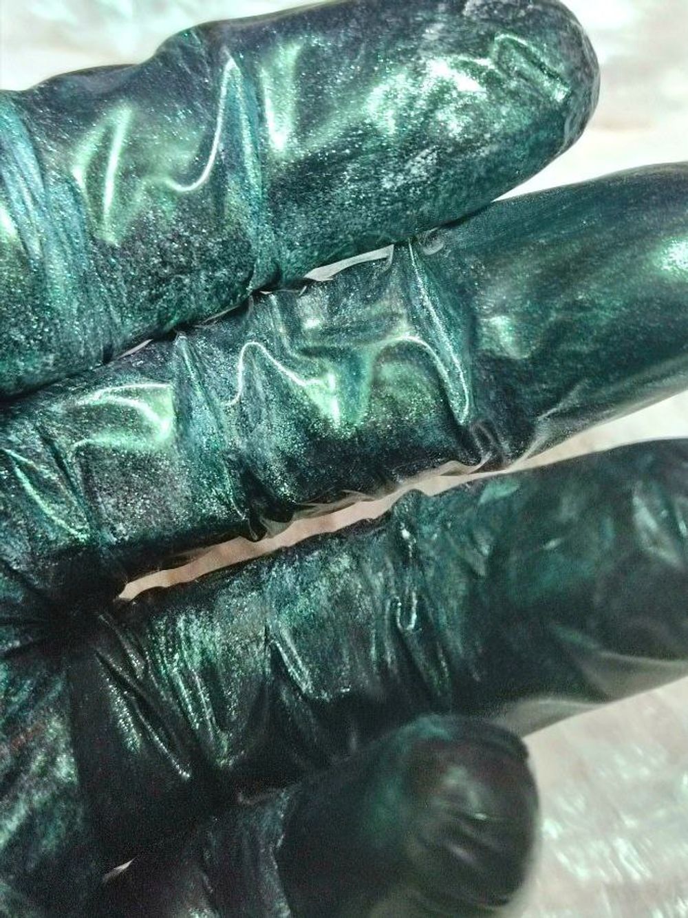 Пигмент 7075 - Зелёный мерцающий жемчуг - универсальный