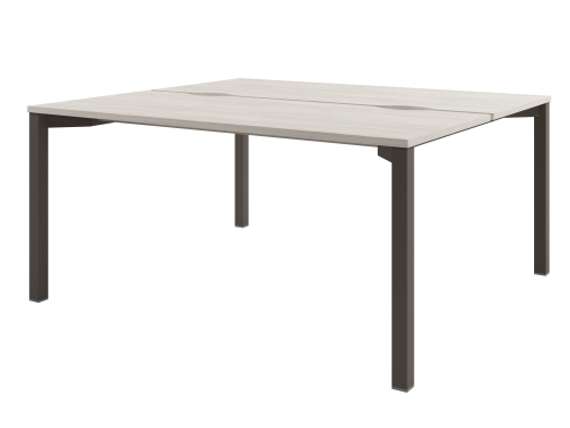 Стол-тандем 1600х1432х750 на металлокаркасе D-42 Акация Морава/Трюфель