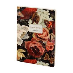 Bloknot \ Блокнот \ Notebook  Тетрадь А5 из экокожи, "Флора. Пышный букет" 60 л. Линейка