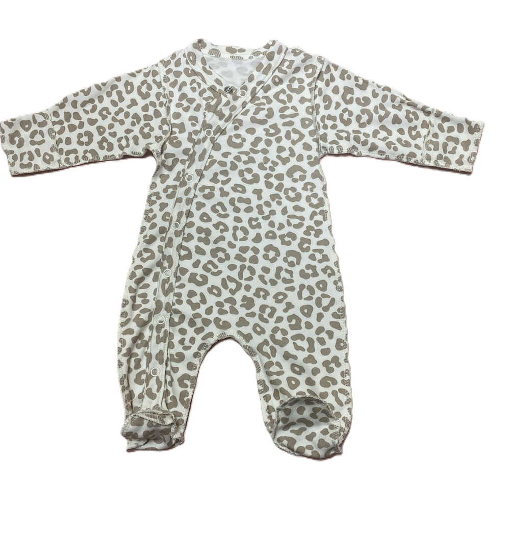 Комбинезон №2 из интерлока (100% хлопок)на кнопках с закрытыми ножками швы наружу с антицарапками на рост 50 см