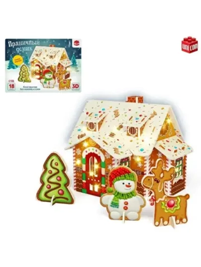 Конструктор «Пряничный домик», 18 деталей и свеча