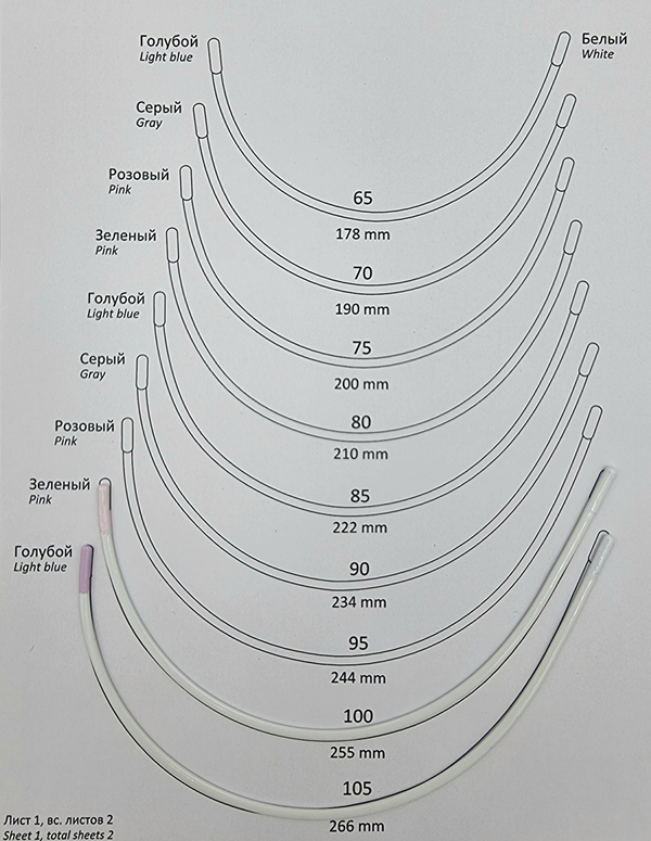 Каркасы для бюстгальтера усиленные с нейлоновым покрытием тип 13 (Китай)
