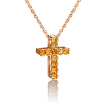 Подвеска из красного золота c цитринами 03-3148-00-206-1110-57