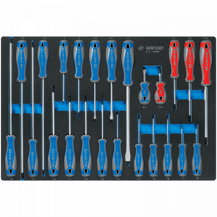 Набор отверток, ложемент, 24 предмета