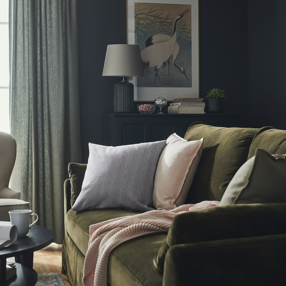 Чехол на подушку IKEA PLOMMONROS (ПЛОММОНРОС), Серый, 50x50 см