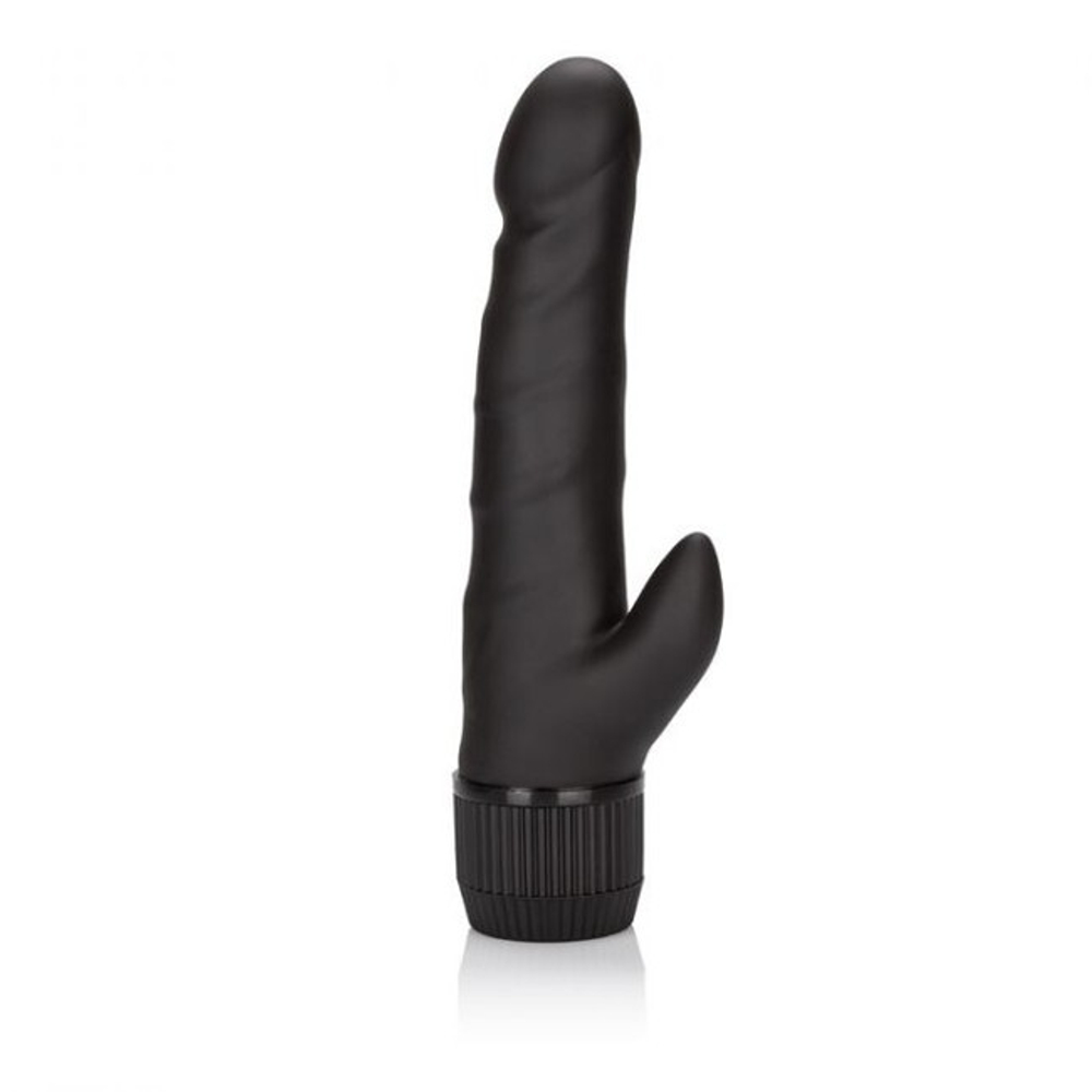 Вибромассажер с клиторальной стимуляцией Black Velvet Clit Arouser (Цвет: черный)