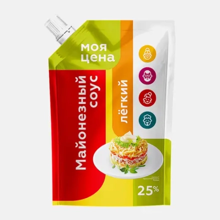 Соус майонезный Моя цена Легкий 25% 220мл