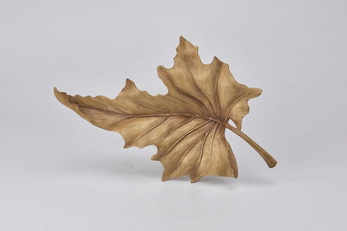 Блюдо "Золотой кленовый лист" 39.7x25x6см