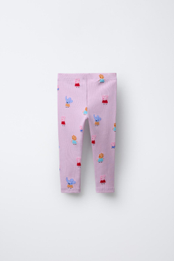 ZARA ЛЕГИНСЫ В РУБЧИК PEPPA PIG™, ЦВЕТ МАЛЬАВЫ