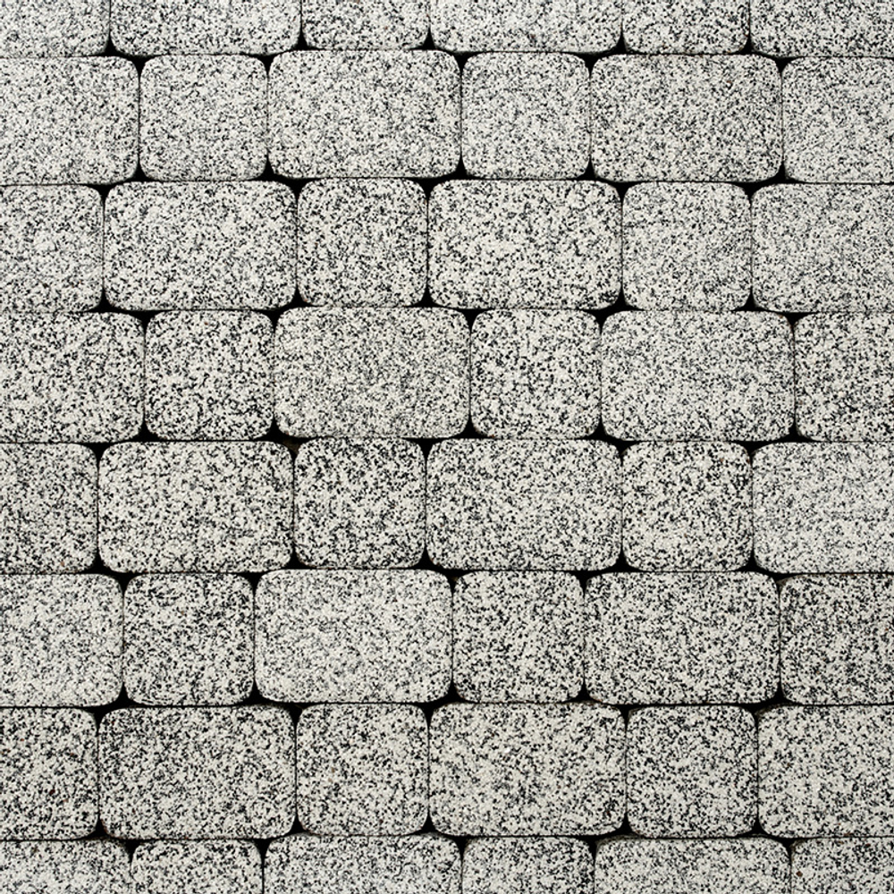 Тротуарная плитка КЛАССИКО - Стоунмикс Белый с черным, комплект из 2 видов плит