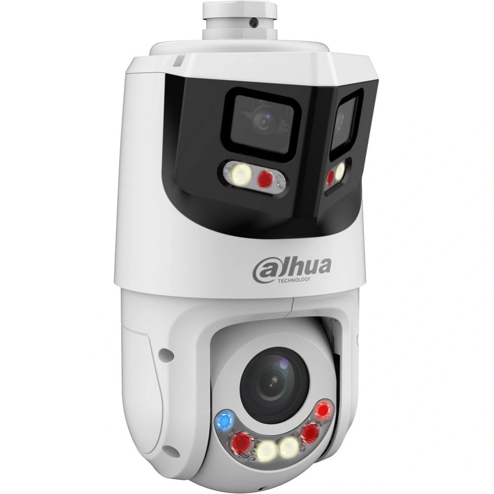 Уличная купольная PTZ IP-видеокамера Dahua , 1/2.7" 8Мп CMOS,, 2.8мм, ИК 30м, Led 30м (панорамный модуль) 1/2.8 4Мп CMOS, F1.6, 5мм–125мм, ИК 100м, Led 50м(PTZ-модуль)