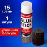 Клей-карандаш BRAUBERG ULTRA STRONG усиленная ФОРМУЛА 15 г ЮЖНАЯ КОРЕЯ (20 штук в упаковке)