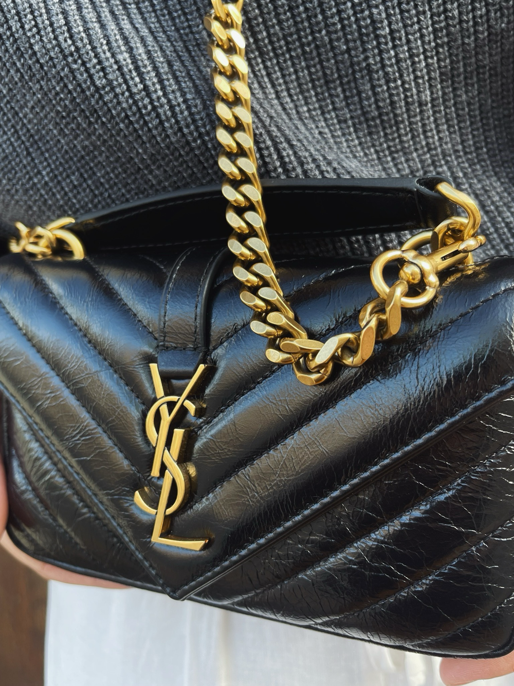 Saint Laurent College Mini Chain Bag