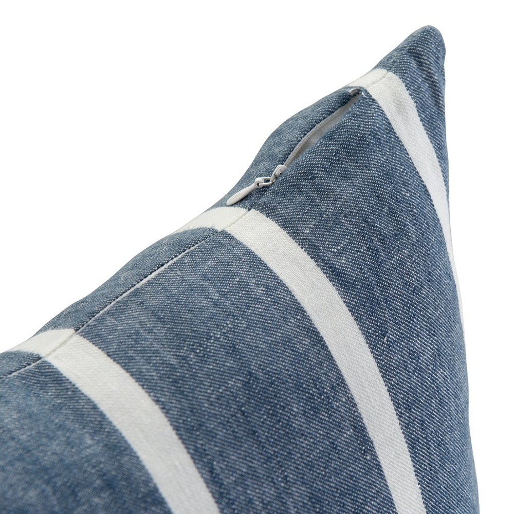 Наволочка декоративная 40x60 Tkano Essential синяя в полоску