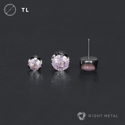 Flat Faceted Rose Quartz Б/Р