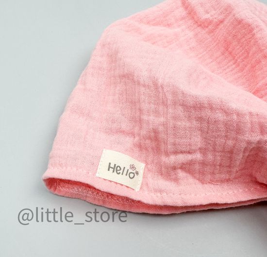 Косынка муслиновая "Hello" розовый персик