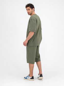 Костюм хлопковый с шортами. Хаки