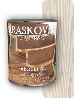 Масло для пола и паркета быстросохнущее Kraskovar Parquet oil белоснежный