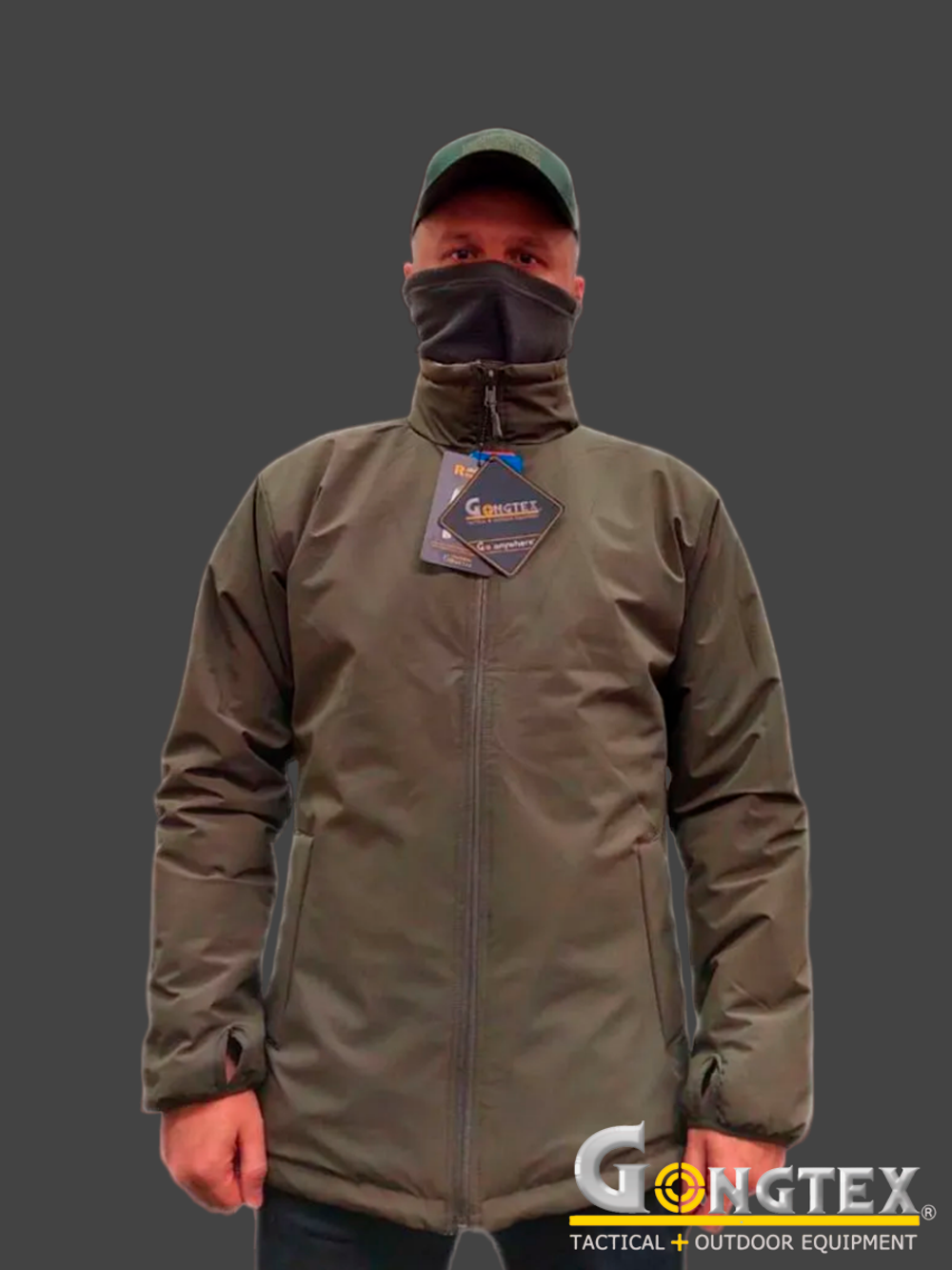 Куртка тактическая Gongtex Level 7 Long Style Cold Weather Jacket. Олива