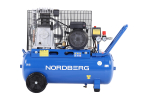 NORDBERG (NCE50/480) Компрессор поршневой с ременной передачей 220 В, ресивер 50 л, 446 л/мин