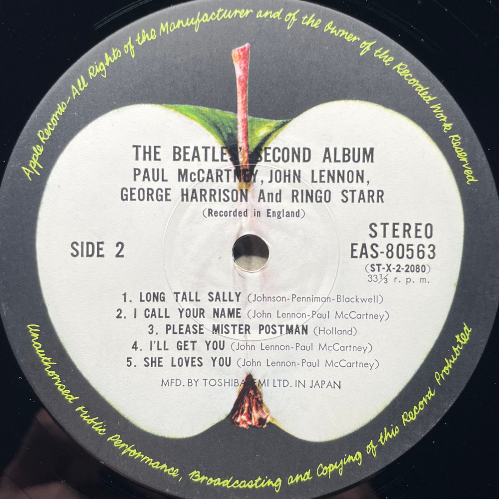 The Beatles ‎– The Beatles' Second Album (Япония 1976г.)