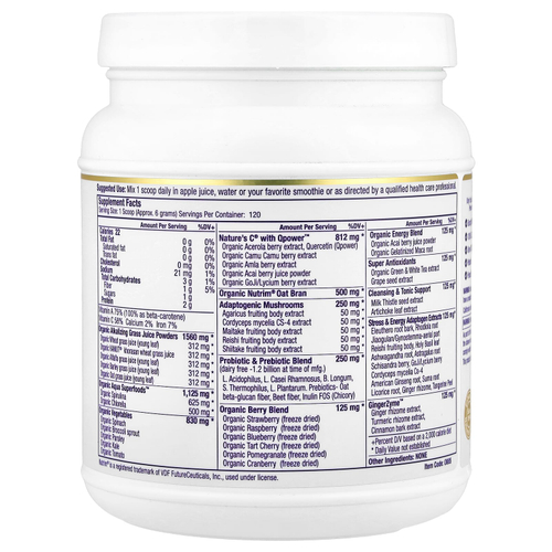 Paradise Herbs, ORAC Energy® Greens, зелень, оригинальная добавка с нейтральным вкусом, 728 г (25,6 унции)