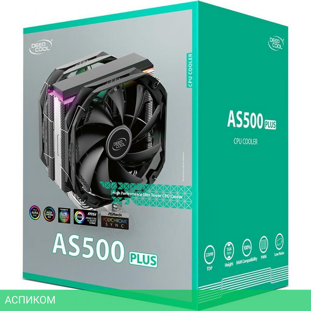 Кулер для процессора DeepCool AS500 Plus (R-AS500-BKNLMP-G)