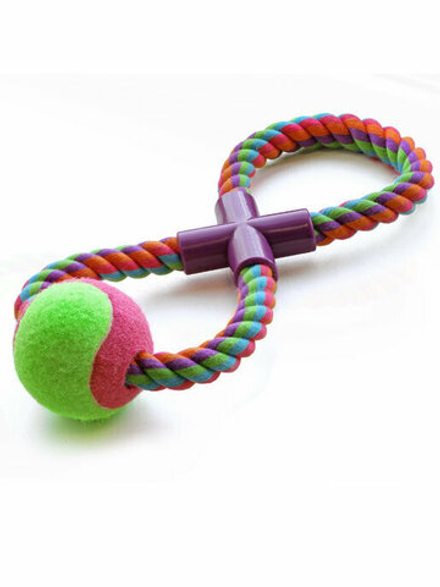 Игрушка для собак Веревка восьмерка,мяч 295мм