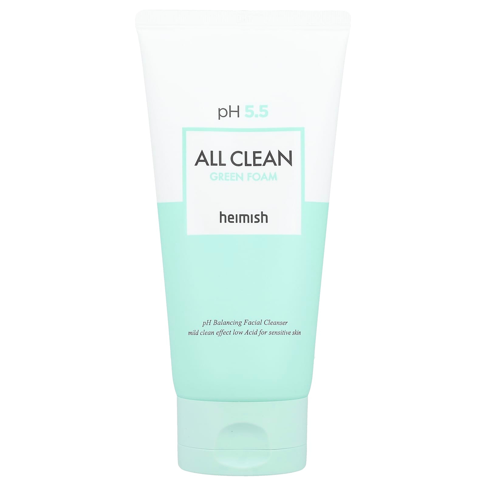 Heimish, All Clean, зеленая пенка для очищения лица, 150 г (5,29 унции)