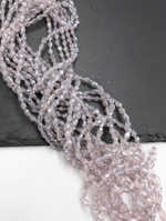 Бусины стеклянные рис 5.5*3.5мм, лиловый