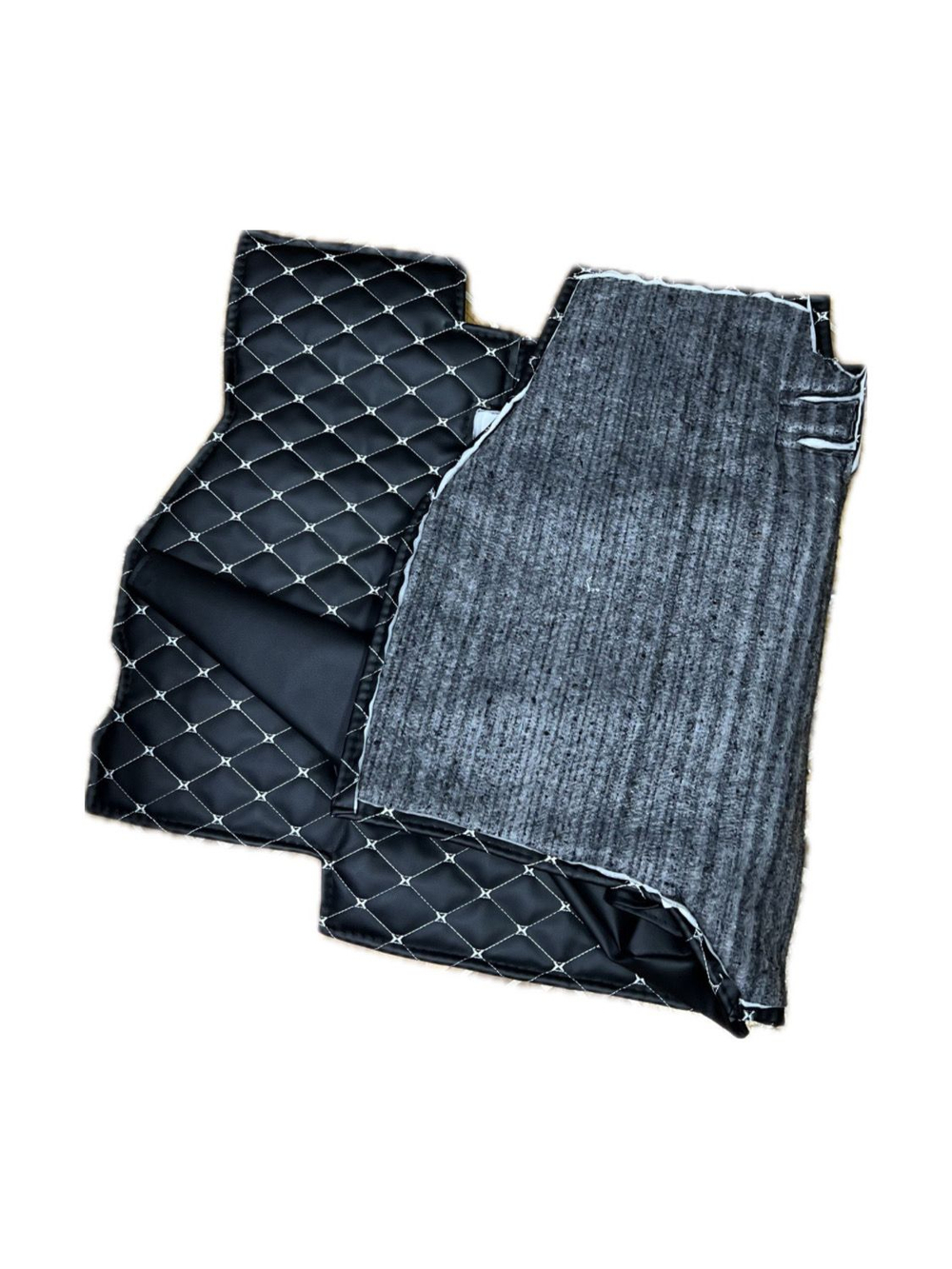 Коврик под рычаги КПП УАЗ 452, 3303 (белая нить Бабочка)