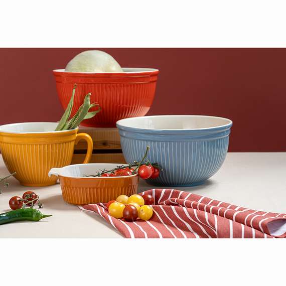 Миска soft ripples, 3,9 л, красная