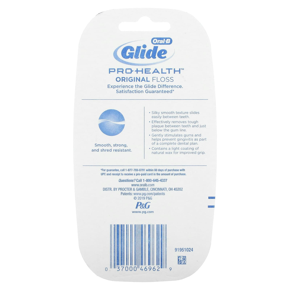 Oral-B, Glide, Pro-Health, оригинальная зубная нить, 2 упаковки, 50 м (54,6 ярда)
