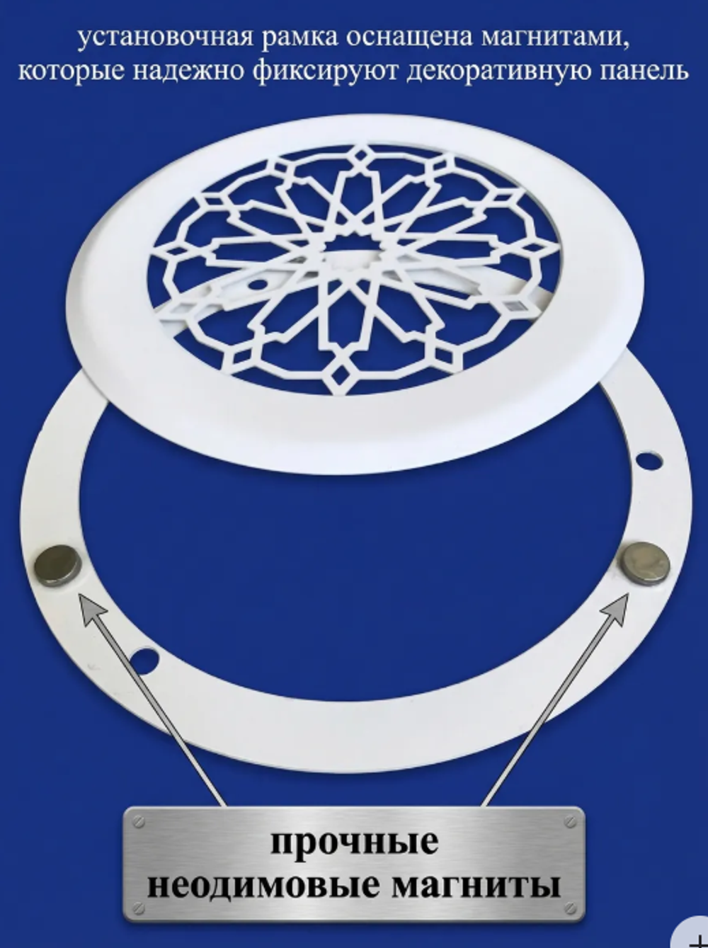 Вентиляционная Решетка КП САН 120х120 белый