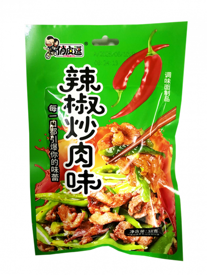 Соевый снек "Qlao Pi Dou" Тайский салат с мясом и перцом чили, 20г (Китай)