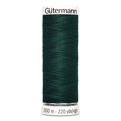 01 Нить Sew-All 100/200 м для всех материалов, 100% полиэстер Gutermann 748277 (018 т.малахит)