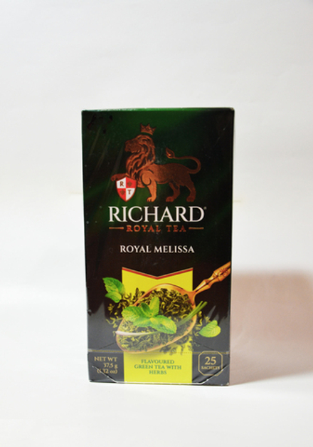 Richard Чай Richard Royal Melissa зелёный байховый мелисса-мята-лемонграсс в пакетиках