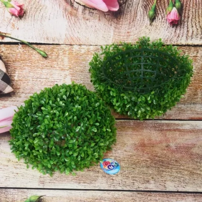 Искусственное растение шар «Самшит» зеленый D-28см Ultramarine