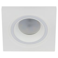 Светильник встраиваемый декоративный ЭРА DK91 WH под лампу MR16 GU5.3 белый