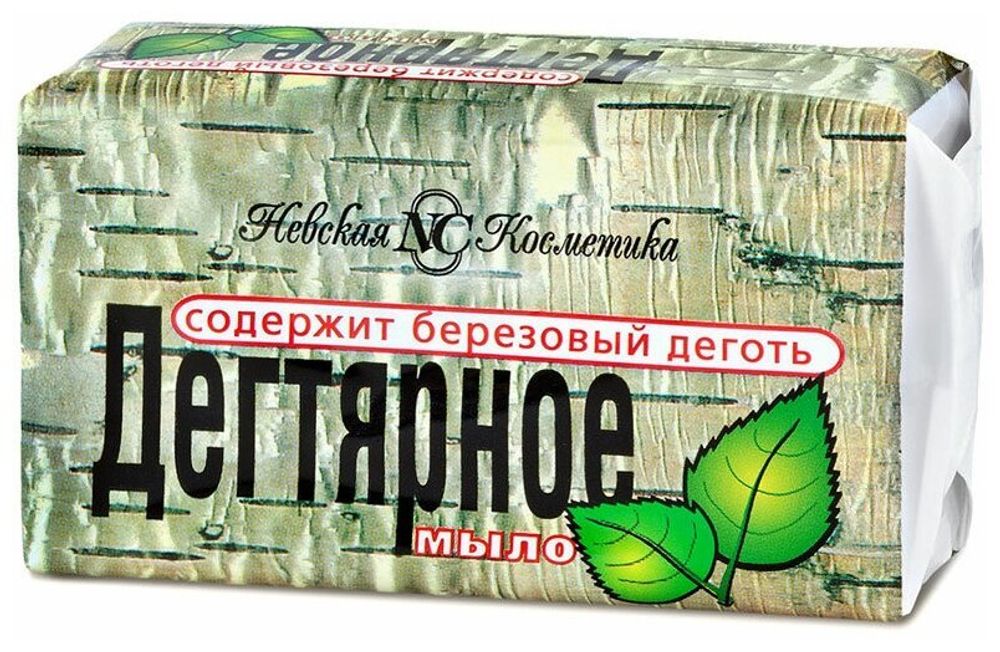 Мыло кусковое Невская Косметика Дегтярное, 140 г