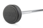 Штанга неразборная обрезиненная 15 кг. Прямой гриф. VictoryFit VF-DX4150