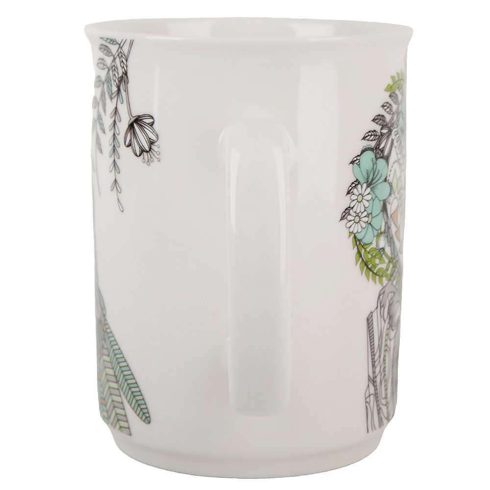 Кружка "Райская птица" v=430мл (фарфор) (подарочная упаковка)