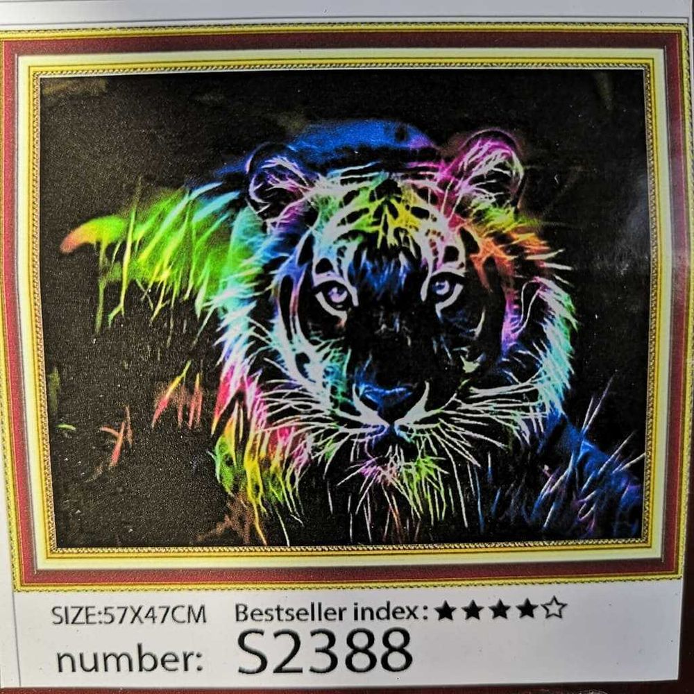 Алмазная мозаика без подрамника 50*40 см S2388