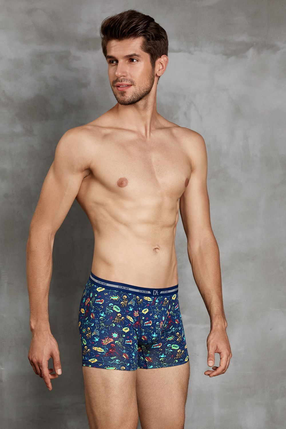 Мужские трусы-боксеры Doreanse Skeleton (Размер: M) (Цвет: синий)
