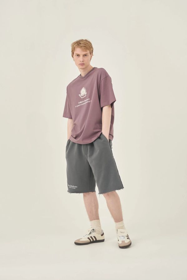 Шорты Rocks peach cotton дымчатые - фото 3