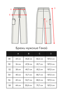 Брюки медицинские мужские Гекай, эйр блю хлопок